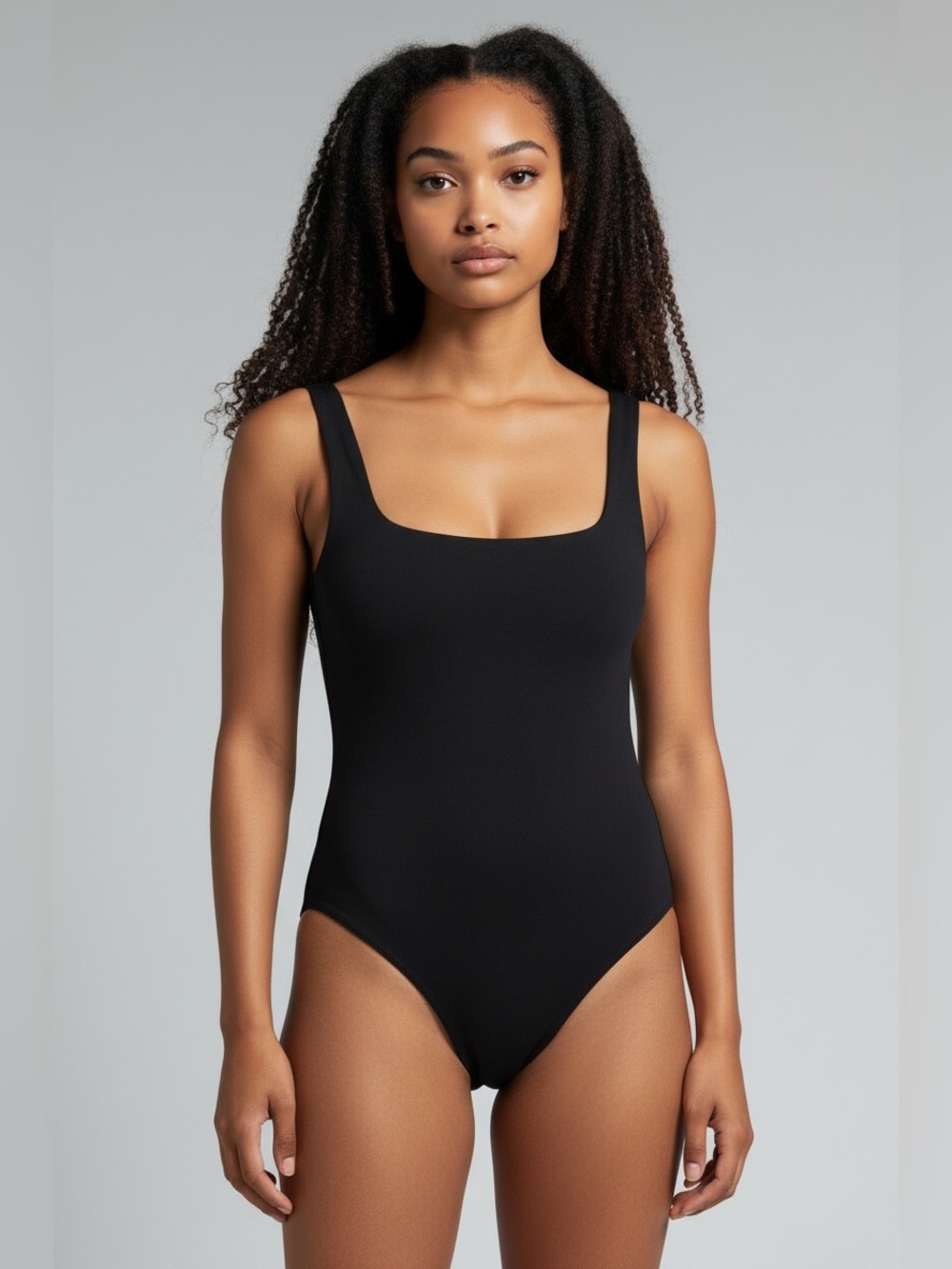 Aritzia Babaton Contour Squareneck Sleeveless Bodysuit In Black.  Size XS.  NWOT